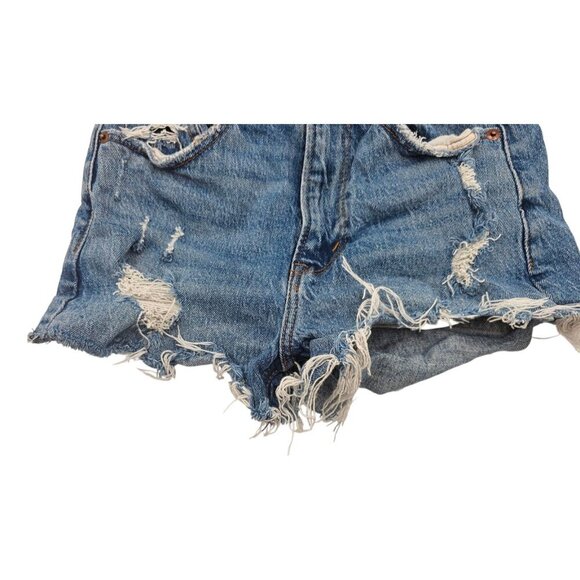 Women's - Abercrombie & Fitch The Mom High Rise Shorts, Size 00 - Picture 2 of 5